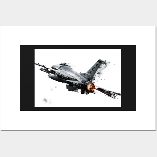 Falcon Shatter Wall Art by aviationart